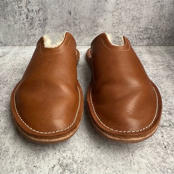 WP STANDARD Mr. Grumpy Leather Sheepskin Slippers Women’s Large 9/10 - Picture 4 of 12